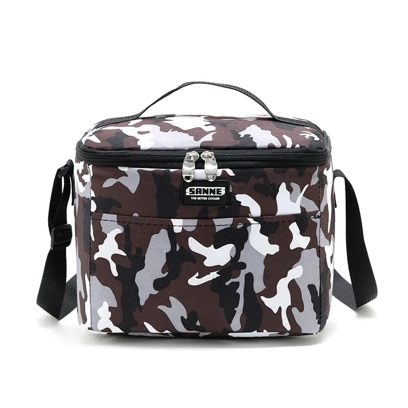 New Camouflage Insulated Lunch Bag for School Office Camo Portable Cooler Thermal Lunch Box Women Children