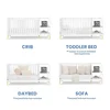 4-in-1 Convertible Crib and Changer, Bianca White w/Natural 3