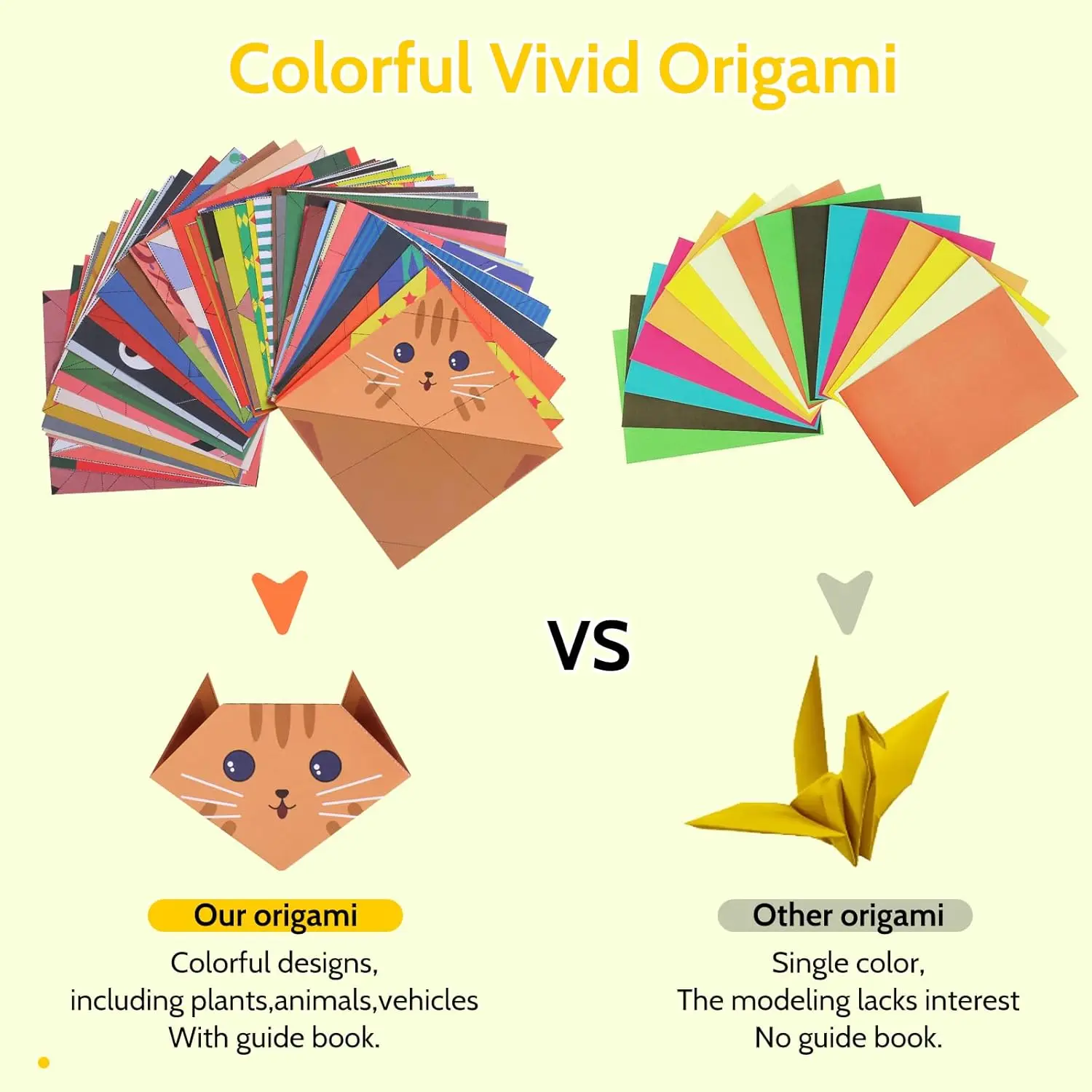 Origami Kit 96/30 Porjects Origami Paper Crafts DIY Art Craft Supplies Beginners Children Kids Boys Girls Gift Party Favors - 3