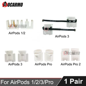 Aocarmo For Apple AirPods 1 2 3 Pro Pro2 Charging Port Cylinder Connector With Flex Cable For Battery Case Box Compartment