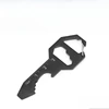 1pc Card type EDC tool card multifunctional keychain bottle opener hexagonal pendant portable screwdriver mini tool 5