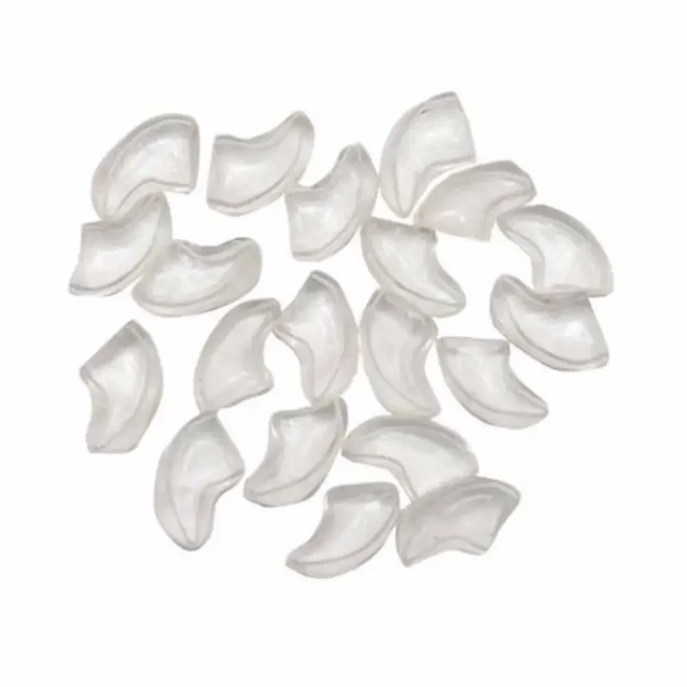 Lovely 20pcs Silicone Soft Cat Nail Caps Cat Nail Covers Pet Claw Paws Caps Adhesive Glue Animal Protection 5