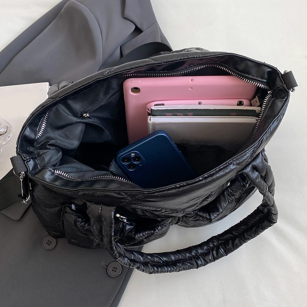 Grande per le donne Borse a tracolla trapuntate Borse a tracolla pieghettate Borsa da viaggio per donna Borsa causale Borsa da palestra Novità_voghion.com