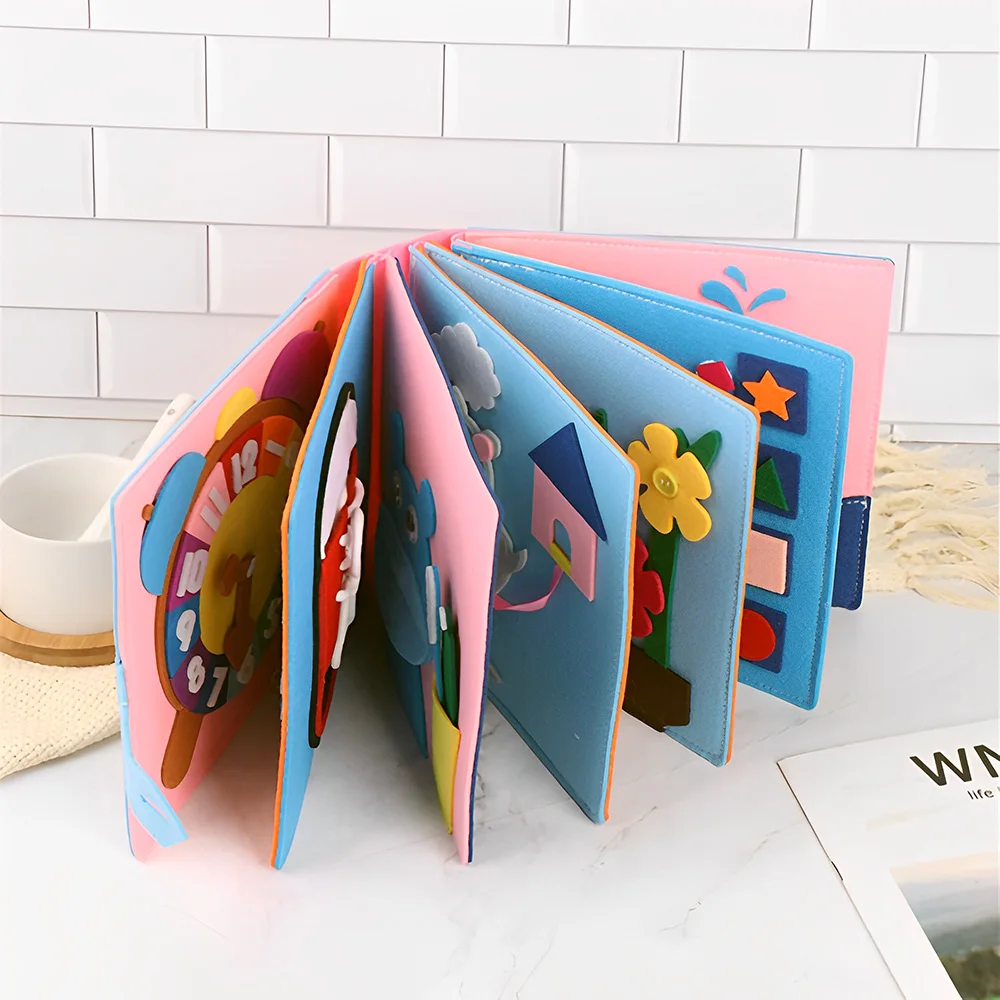 Montessori Toddler Busy Board 3D Baby Story Felt Cloth Book Early Learning  Education Toys Gifts for Children 2 3 years - AliExpress