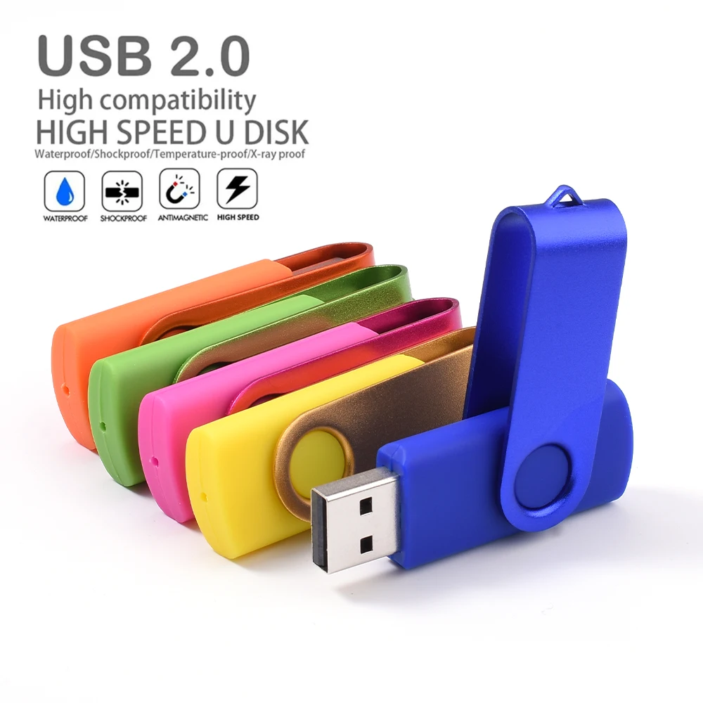 USB 플래시 드라이브 펜 드라이브 4GB 8GB 16GB 펜드라이브 메모리 스틱 32GB 64GB 128GB USB 스틱 무료 맞춤형 회사 로고