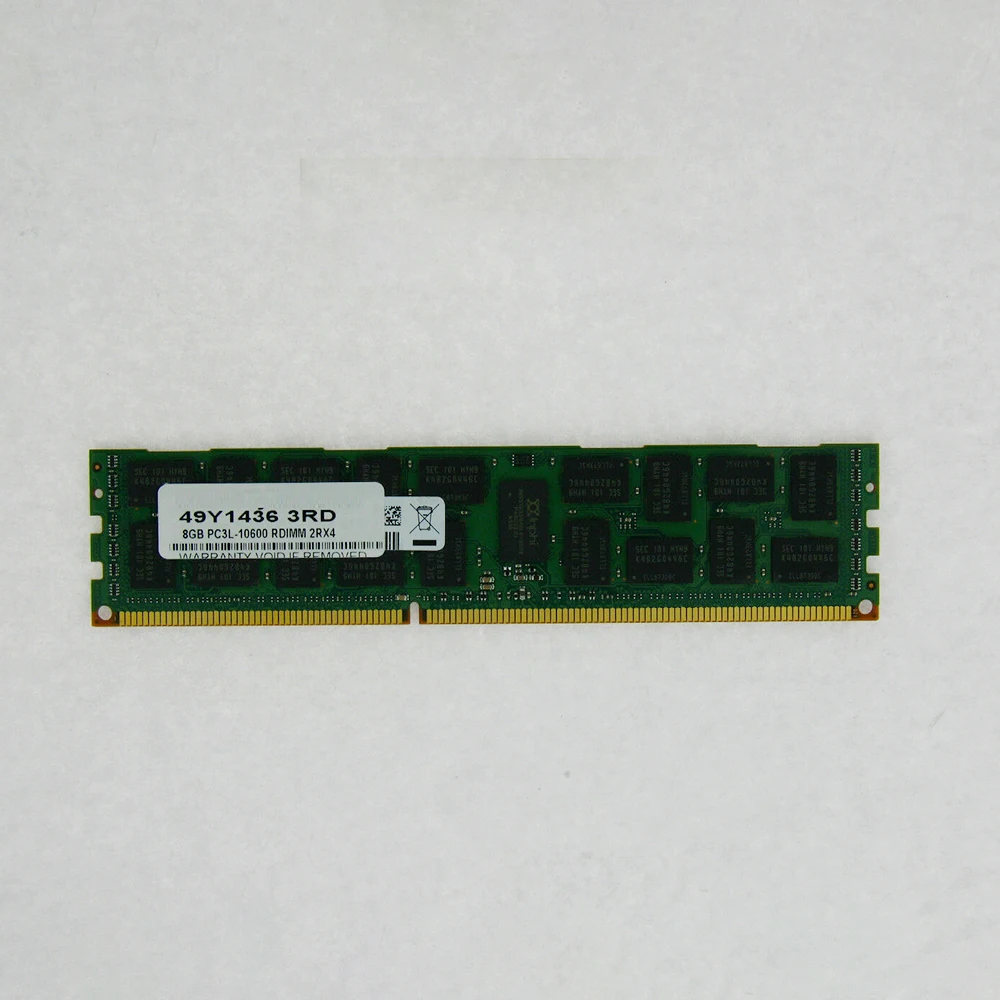 

1PCS For IBM RAM X3530 X3500 X3650 M3 M4 49Y1436 49Y1446 47J0157 PC3-10600R 8GB ECC 2RX4 DDR3 1333 Server Memory High Quality