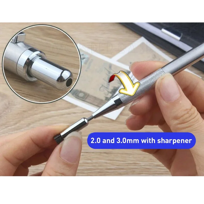 Premium Full Metal Mechanical Pencil for Sketching and Drawing