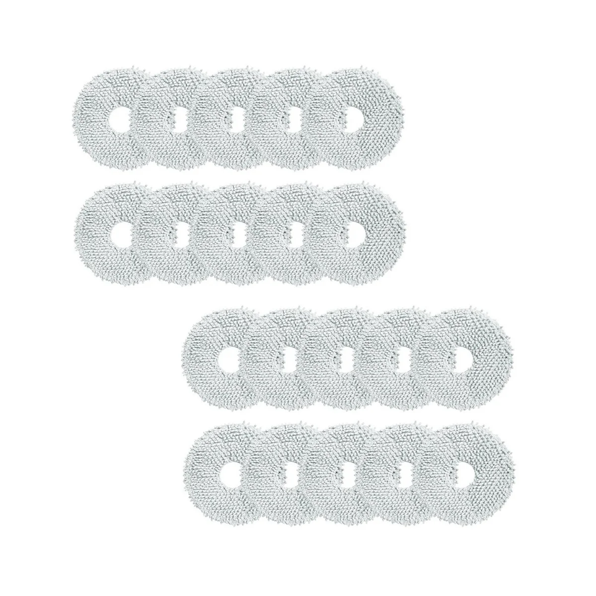 

For Dreame Bot L10S Ultra Robot Vacuum Cleaner Replacement Mop Pad Mop Cloths Accessories 20PCS