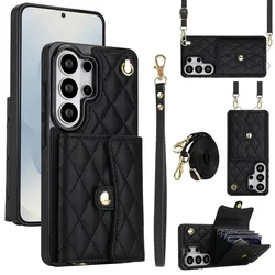 Leather Wallet Phone Case with Crossbody Wrist Strap and Card Holder - Galaxy S20 FE 5G (Black)