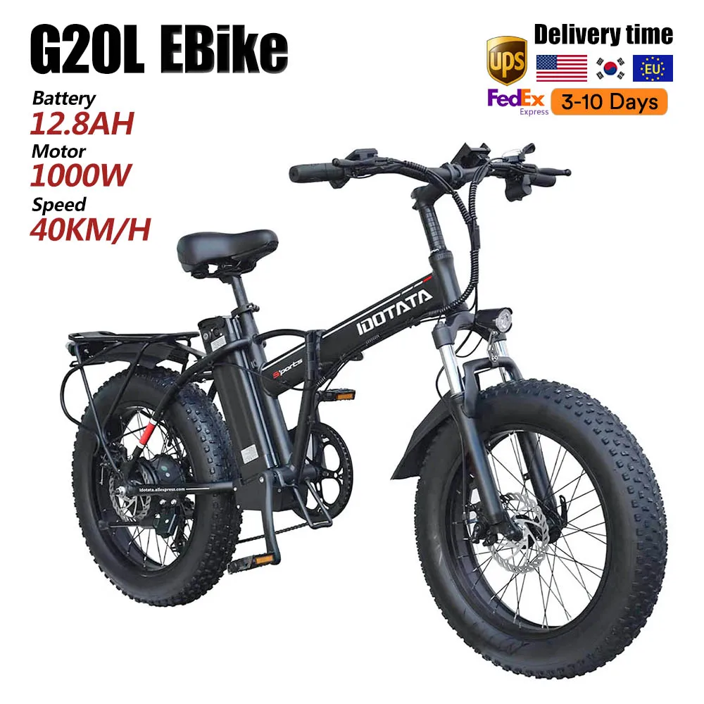 20 calowy rower elektryczny 1000W MTB eBike 48V 12.8AH bateria litowa mechaniczny hamulec