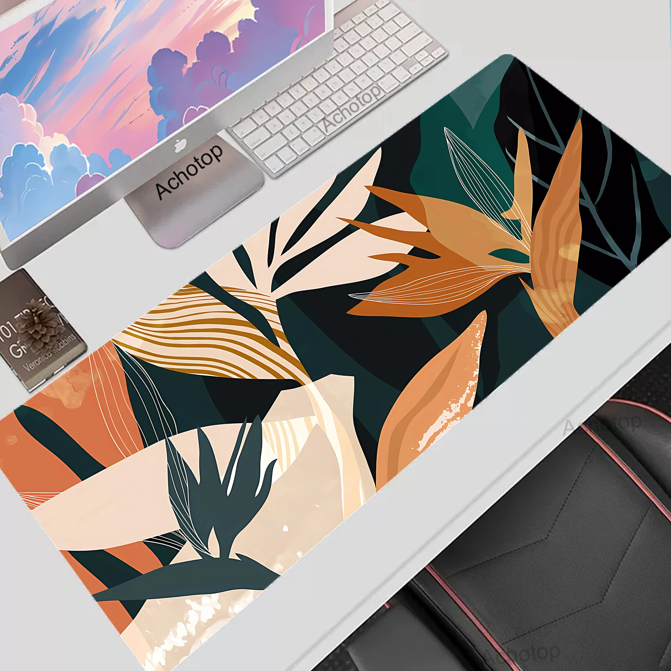 

Plant Mouse Mat Computer Keyboard Mousepad Gaming Accessories Laptop Rug Pc Gamer Desk Mouse Pad Large Deskmat Mousemat XXXL