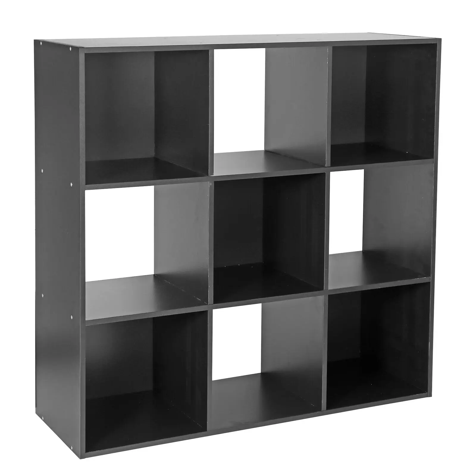 

3 Tier 9 Cube Wooden Cabinet Storage Cube Organizer Bookcase Shelving Bedroom