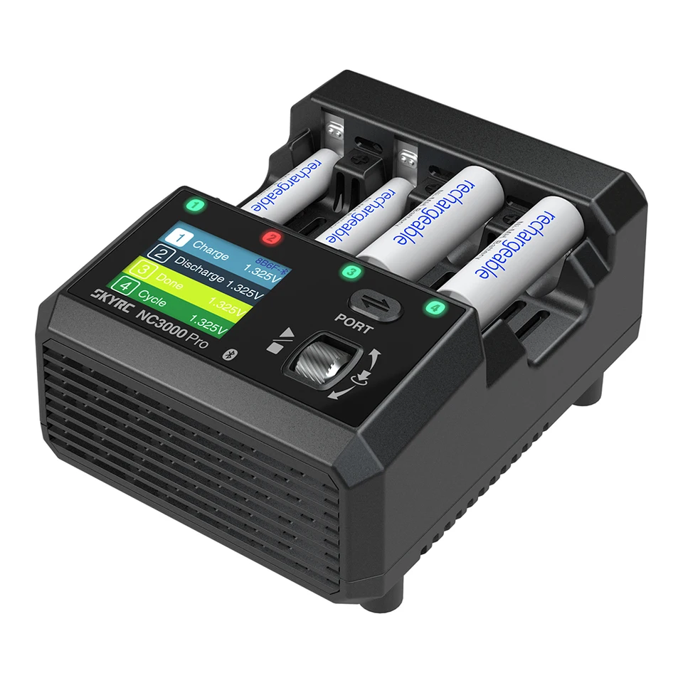 SKYRC NC3000PRO AA/AAA充電器 美品 SkyRC NC3000 プロ NiMH NiCd バッテリー充電器 PD/QC AA/AAA