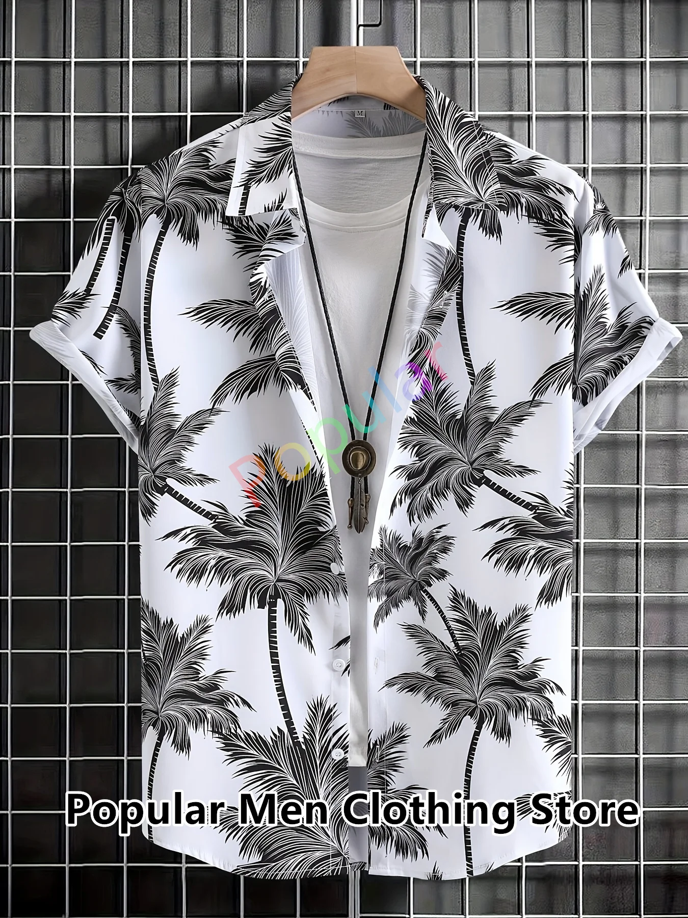 New Men's Shirt Fashion Coconut Tree Print Short Sleeve Tees Summer Button Shirt Men Turn-down Casual Blouse Men's Clothing summer chiffon maternity breastfeeding clothes women pregnant shirt nursing tees lactation clothing feeding blouse