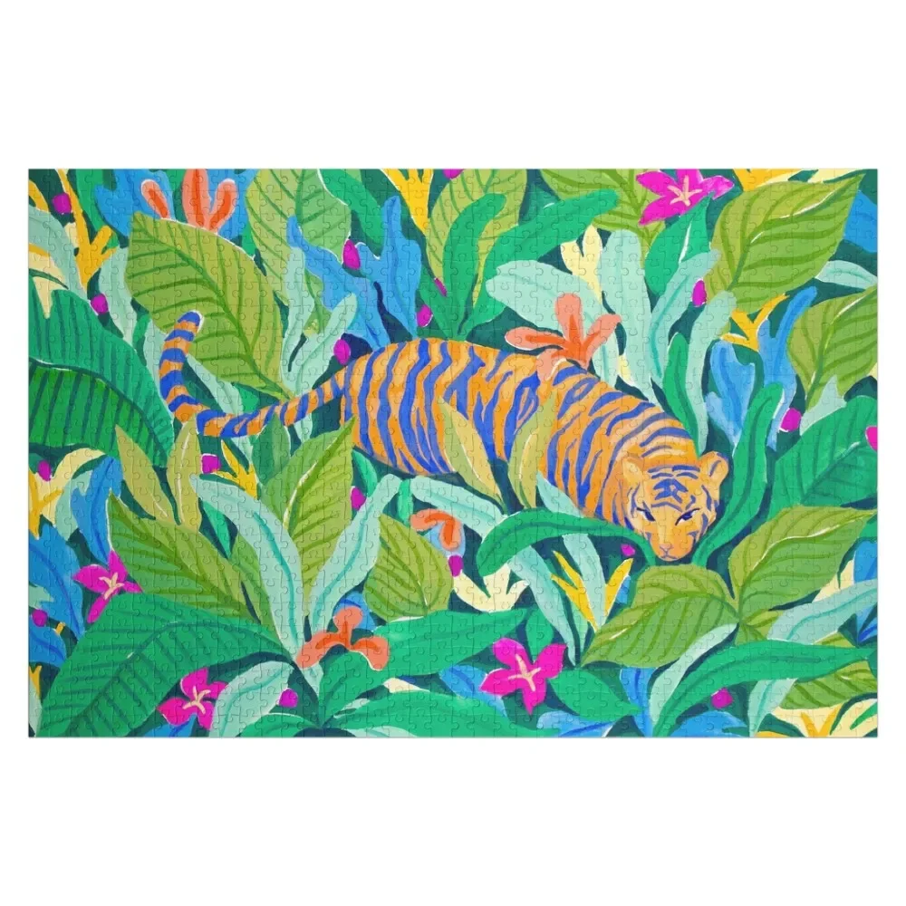 

Colorful Jungle Jigsaw Puzzle Photo Personalized Gifts Wood Animals Puzzle