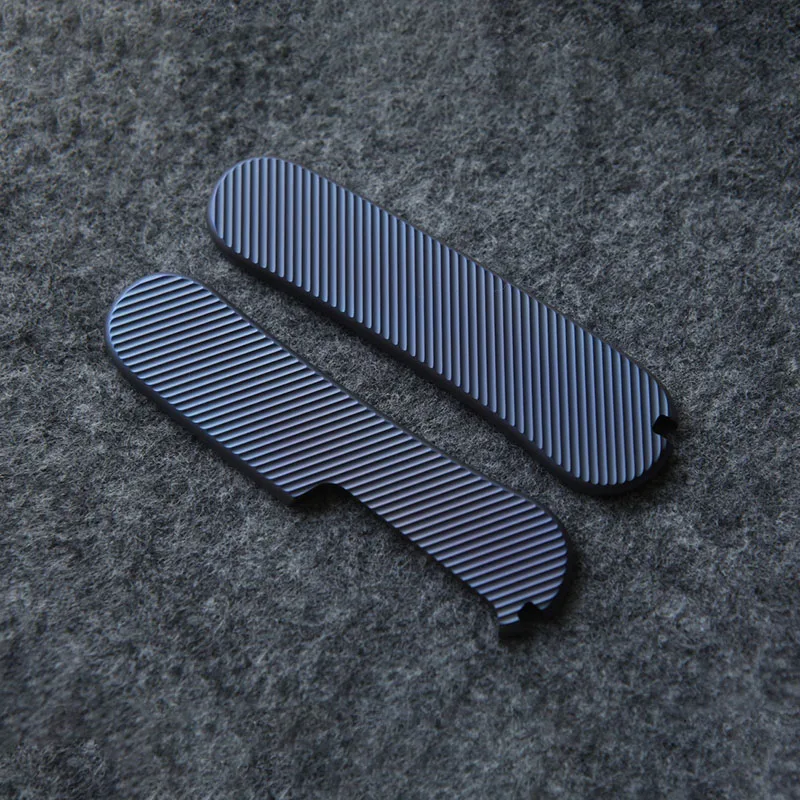 

1 Pair Custom Twill TC4 Scales Handle for 85MM Victorinox Delemont Swiss Army Knives