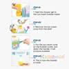 Toddler Ice Cream Maker Bubble Foam Play Machine Powerful Suction Delicate Ice Cream Foam Machine Car Bath Toys 6