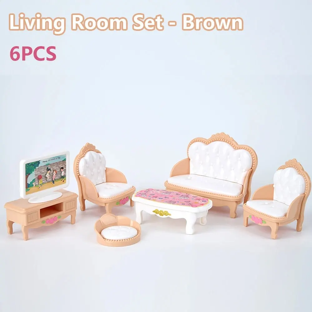 Charming Pink Miniature Dollhouse Kitchen Set - 10-Piece Kids Toy Collection