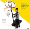 Adjustable Basketball Hoop 5-7 FT, Portable Basketball Goal with Stand & Wheels, Indoor Outdoor Play for Kids Teens Adults
