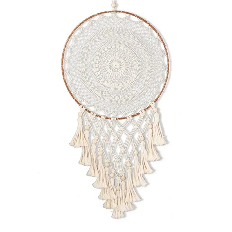 

Style Dream Catcher Wall Hanging Macrame Handmade Tassels Pendant Dreamcatcher For Apartment Girl Bedroom Decoration