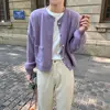 Casual Single-breasted Cardigan Autumn Winter Korean Solid Color Female Clothing Commute Basic Stylish Pockets Knitted Sweaters 6
