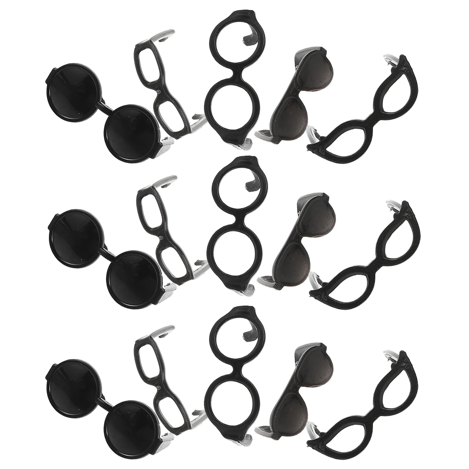 

Doll Sunglasses Decorative Mini Doll Eyeglasses Doll Dress Up Cosplay Accessories