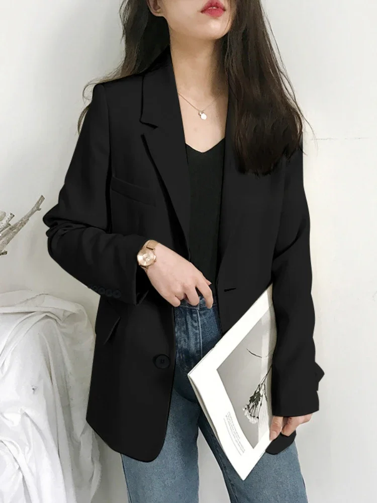 Office Lady Blazer for Women Elegant Stylish Classy Korean Style Women's Blazers Coats Spring Casual Top Women Jacket Clothing