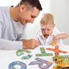Educational Wooden Alphabet Number Puzzles for Kids ABC Sight Words Learning Animal Puzzles STEM Preschool Toys Gifts for Kids 2