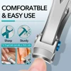 1PC Professional Nail Clippers Carbon Steel High Quality Nail Cutter Black Sliver Repair Finger Toe Tools Finger Toe Scissors 4
