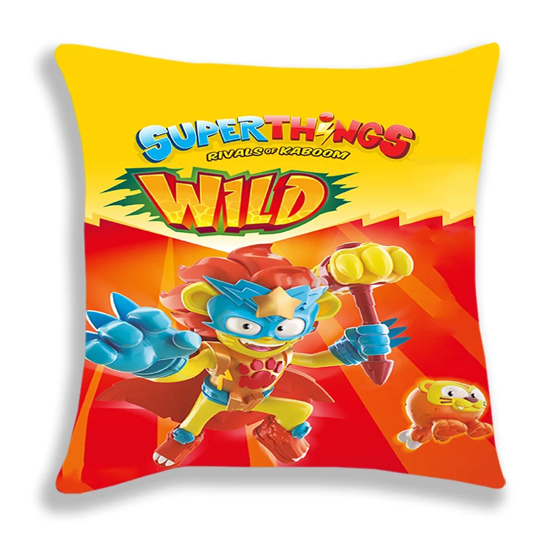 SuperZings Print Pillow Case Kids Cartoon Pillow Throw Comfortable Bed Safo Cushion Covers Super Things Decorative Pillowcase