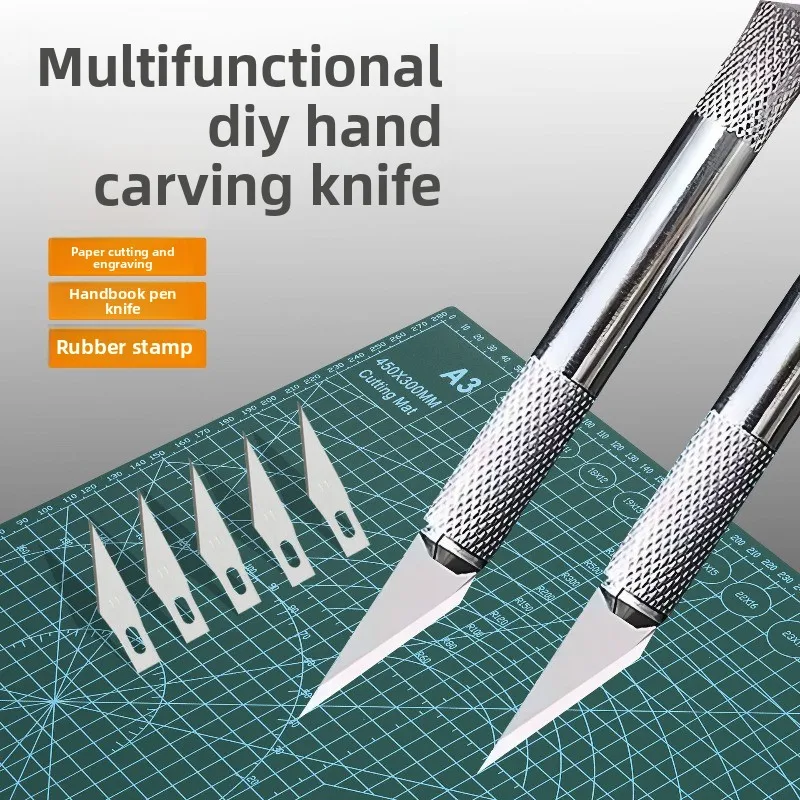 13개 알루미늄 합금 조각칼 세트, 종이 절단, 필름, DIY 공예용 날카로운 정밀 칼날