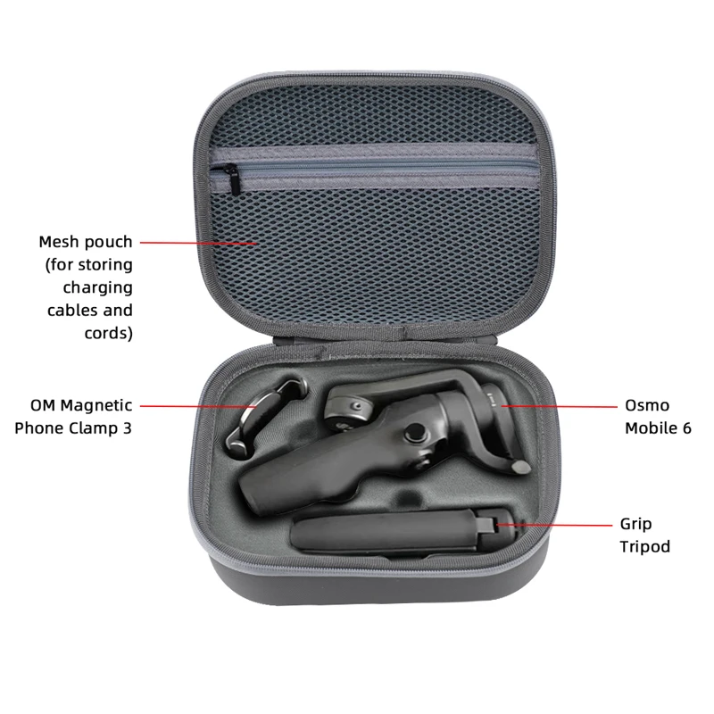 Description Picture 4 of itemStorage Bag for DJI OSMO MOBILE 6 Carrying Case Portable Handbag for DJI OM 6 Handheld Gimbal Accessories