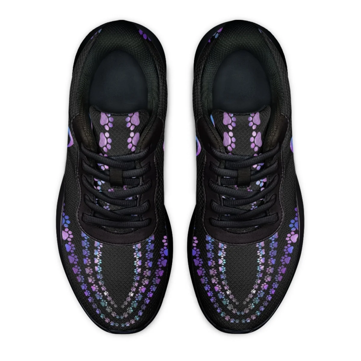 Fashion Love Dogs Print Women's Soft Cozy Gym Sneaker Wear-resistant Outdoor Casual Shoes Lightweight Breathable Walking Shoes