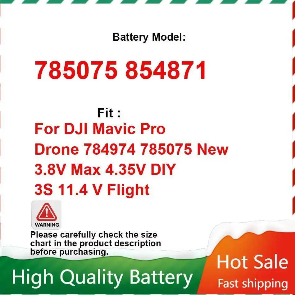 Batterie DJI Mavic Pro 4300mAh 3S 11.4V DIY - Remplacement Vol