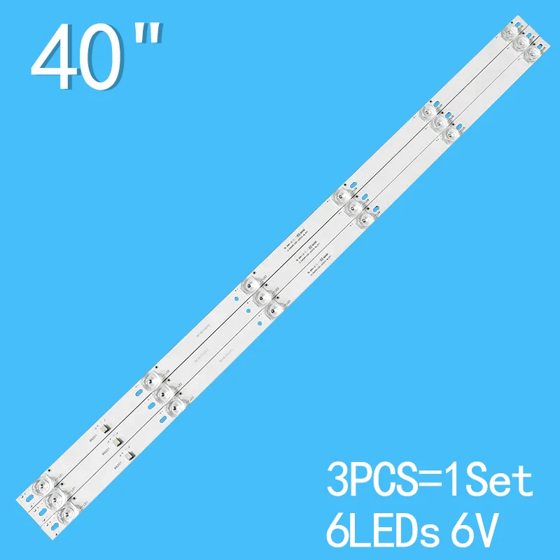 

LED backlight strip For XLED-40SF480A,FW40D48F,V405-H19 400AM7HD,40R7,40X,40A17C,40X7C JL.D40061330-202AS-M_V01 40ME338V/F7