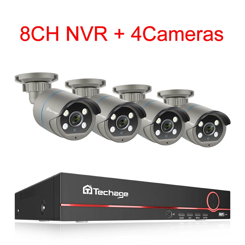 8CH NVR 4 Cameras