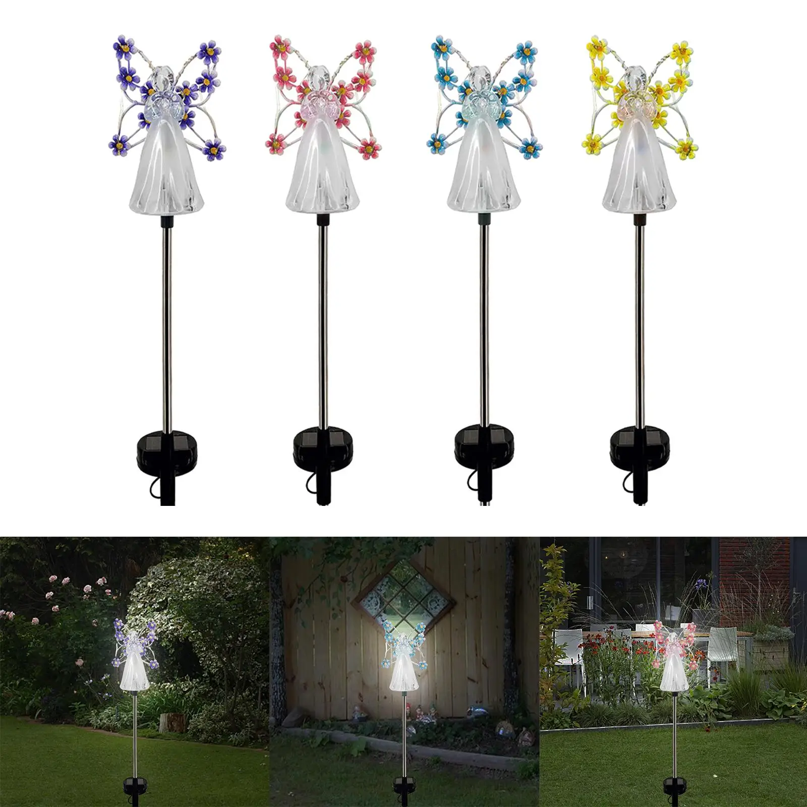 Angel Garden Solar Stake Light, Lighting Led Lights, Garden Lamp Solar