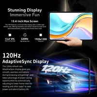 Teclast T65 Android 16 Tablette 13,4 Pouces 1920x1200 120Hz T7280 8 Cœurs Max 20 go de RAM (8 go + Extension 12 go) 128 go ROM 4G LTE 8000mAh 13MP+5MP 8