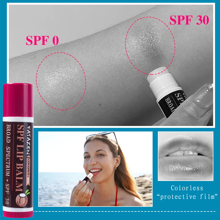 بلسم الشفاه الواقي من الشمس، نكهة جوز الهند والوز،...