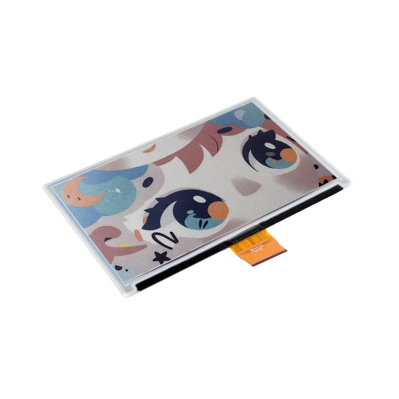 Waveshare 7.3inch E6 Full Color E-Paper With Solid Wood Photo Frame, Ultra-Long Standby, 800 x 480 Resolution(batt Included