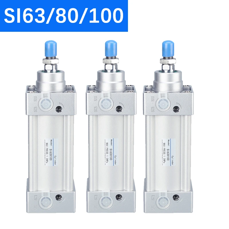 Series Cilindro Pneumático 63 mm 80 mm 100 mm 100 mm 200 mm 250 mm 300 mm 350 mm 400 mm 1000 mm Curso Alta Qualidade si