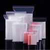 100pcs Transparent PE Zip Lock Bags -  Zipper Closure Plastic Packing Pouches - Clear Self Sealing Poly Bag Goods Gift Package 1