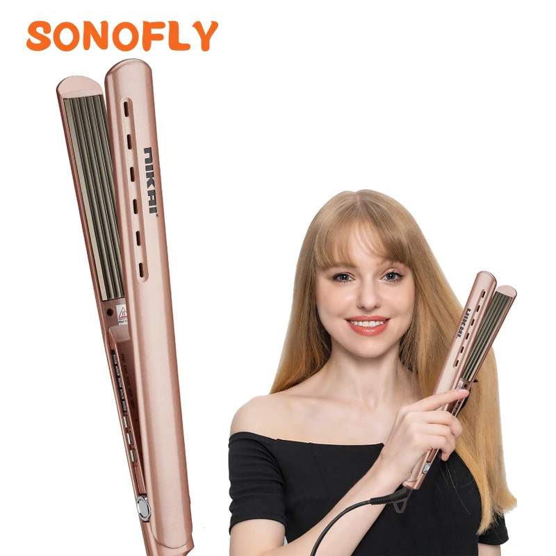 Sonofly Corn Curling Iron 5 Temperature Fluffy Splint Professional Mini