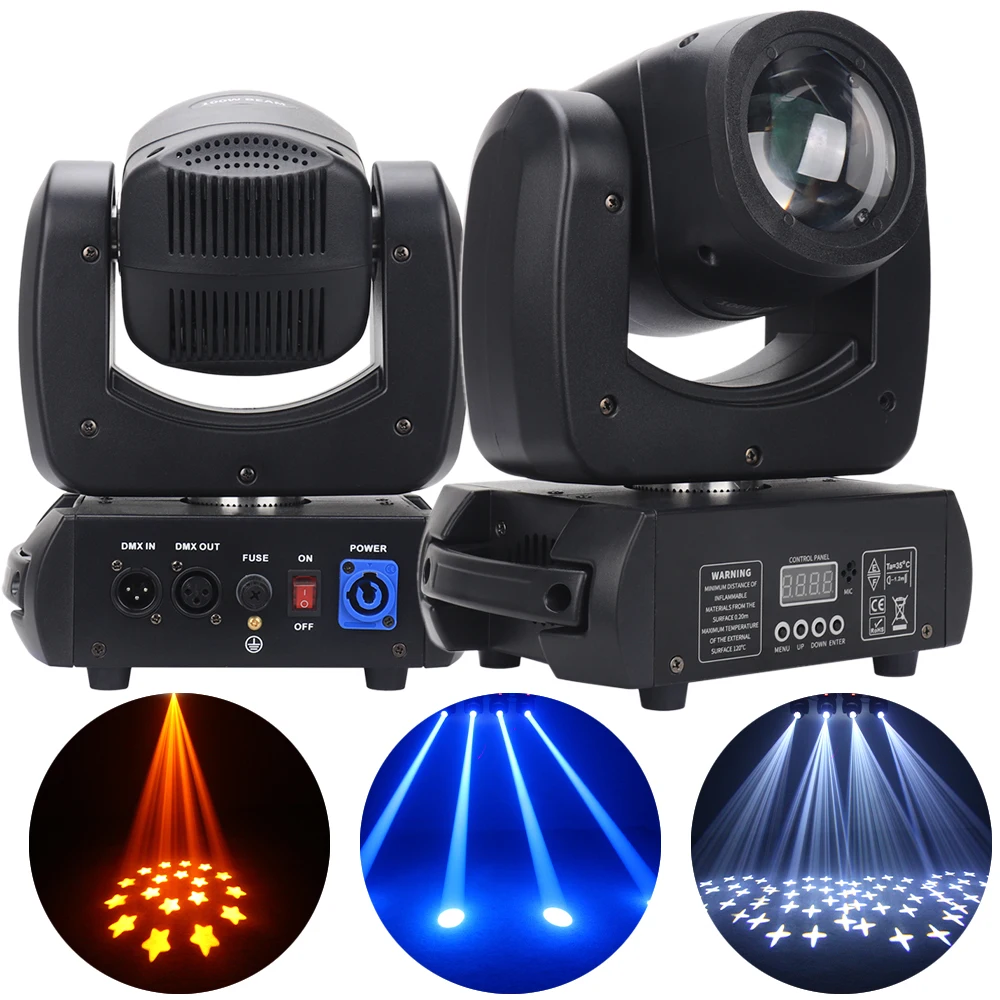 

LED Mobile Lyre Spot Lights High Brightness Moving Head 100W With 18 Prism By 512DMX Control For DJ Disco Party Light