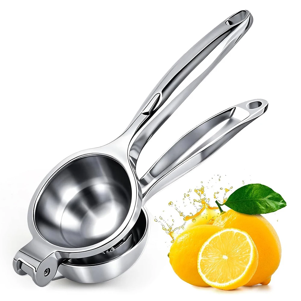 LMETJMA Premium Lemon Squeezer Zinc Alloy Manual Press Juicer Lime Squeezer for Lemon Citrus Orange Fruit JT217