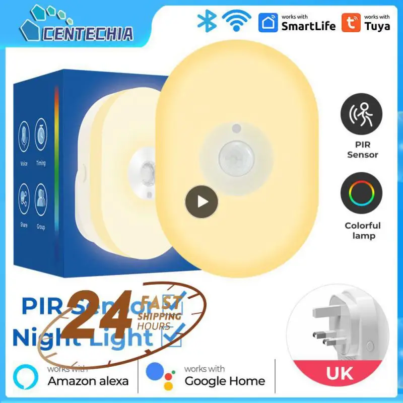 

1~10PCS Room Ambiance Led Warm White App Control Night Light Motion Sensor Smart Smart Home Pir Motion Sensor Tuya Wall Lamp