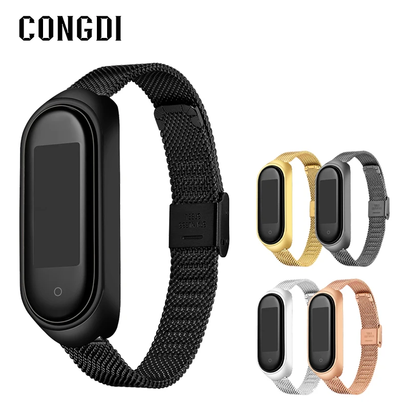

Stainless Steel Strap For Xiaomi Mi Band 6 5 4 3 Metal Colorful Watchband Strap For Mi Band 4 For Xiaomi 6 Bracelet Accessories