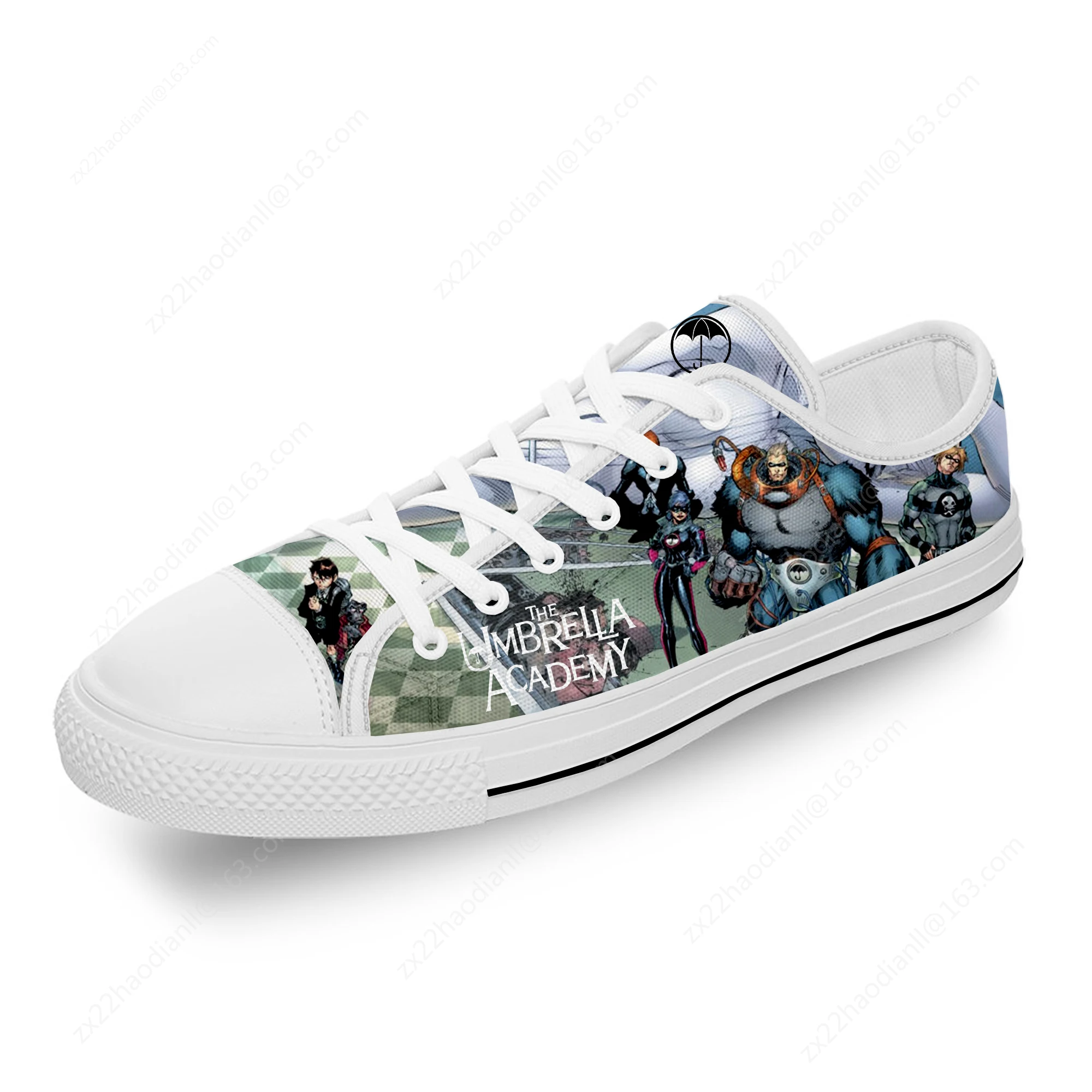 The Umbrella Academy Cha-Cha Diego Vanya Luther Casual Cloth 3D Print Low Top Canvas Shoes Men Women Breathable Sneakers