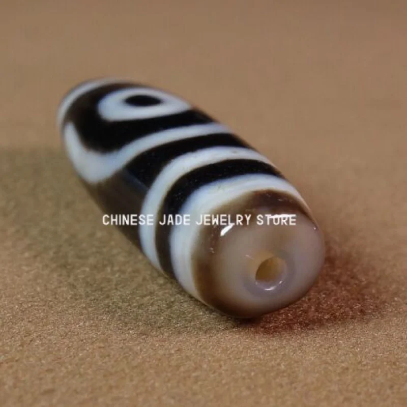 

Ancient Tibetan DZI Beads Old Agate Ruyi 2 Eye Totem Amulet Pendant GZI #9022