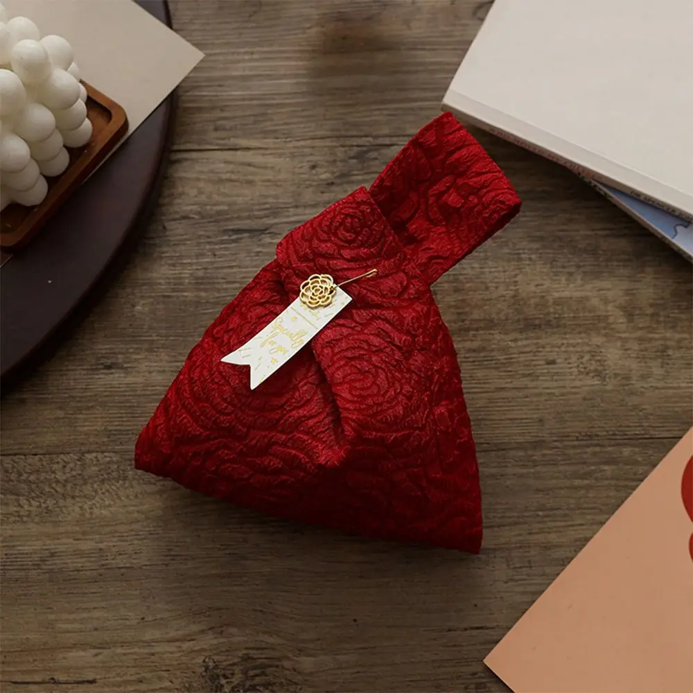 Party Accessory Chinese Style Candy Gift Bag Cloth Handheld Candy Storage Pouches Flower Gift Storage Bag Engagement Gift